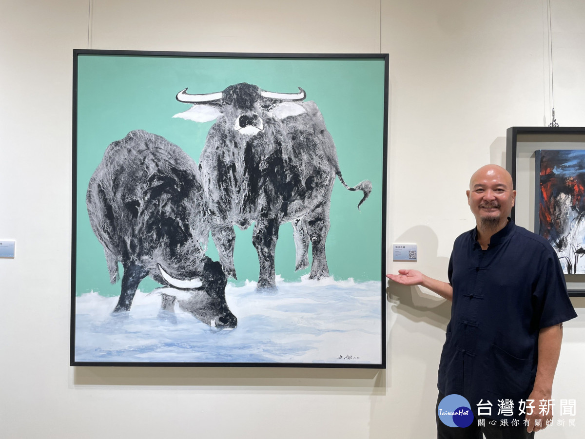 彰化縣文化局自即日起至10月6日在彰化縣立美術館展出「千里快哉風～許文融創作展」。圖/<br /><br /> 記者鄧富珍攝