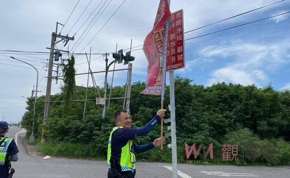臺西警強力執行清道專案 確保道路交通順暢
