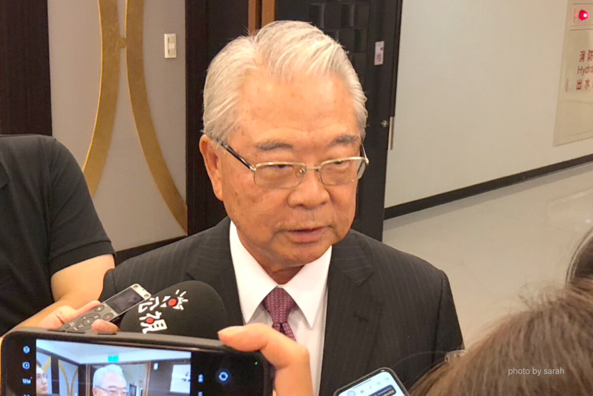 ▲金仁寶集團總裁許勝雄再度以副董事長身分兼任海基會代理董事長；海基會代理董事長許勝雄會前受訪，盼兩岸以民為本，善念相繫，共創雙贏局面。（記者陳欣伶攝）