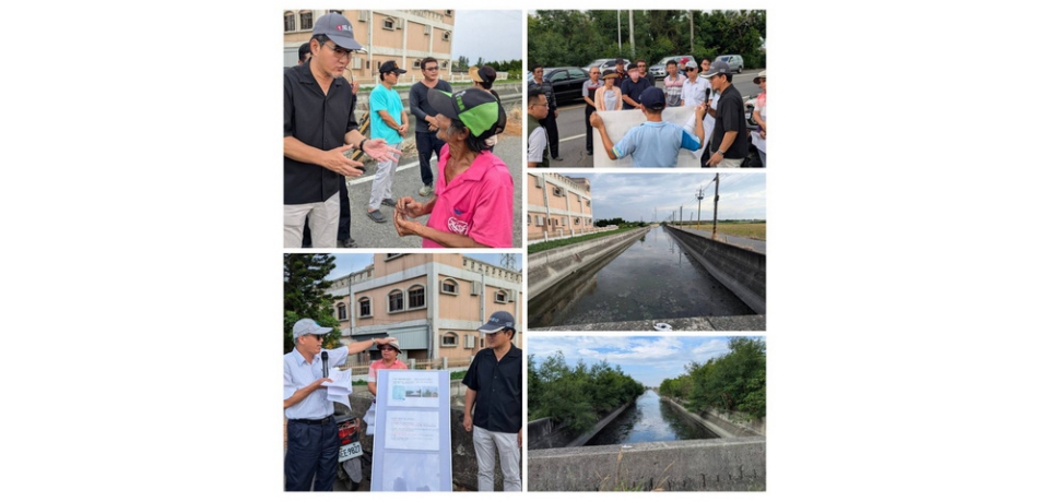 立委劉建國偕相關單位會勘水林鄉大溝大排 改善排水系統