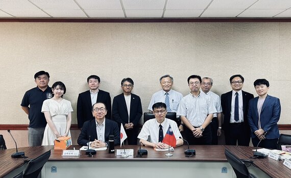 日本大分縣佐伯市副市長山崎吉明訪中市府   加強台日國際教育交流