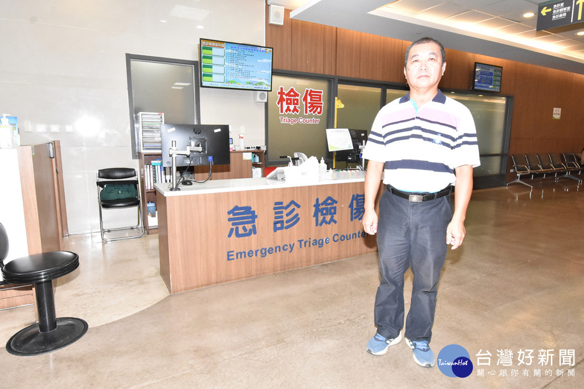 賴世敏表示,被虎頭蜂叮到過十幾分鐘後一片模糊,被田尾消防分隊EMT-P余尚諺送到員基,現在已經恢復,非常感謝所有警消同仁。