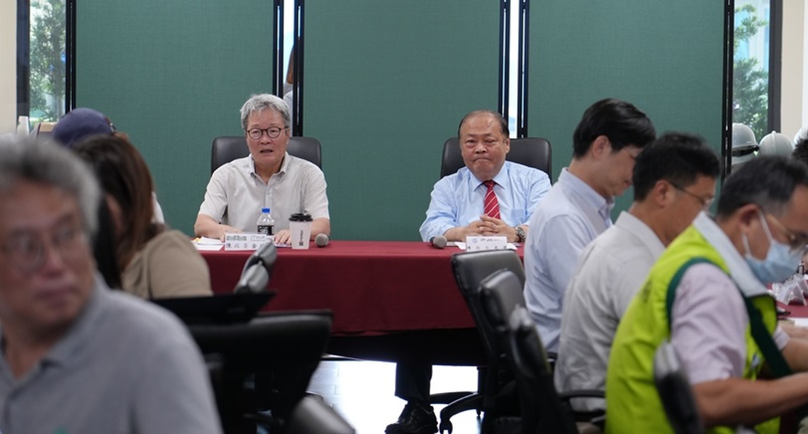 政務委員陳金德率隊視察澎湖 陳光復感謝中央對地方民生及建設的關心與支持