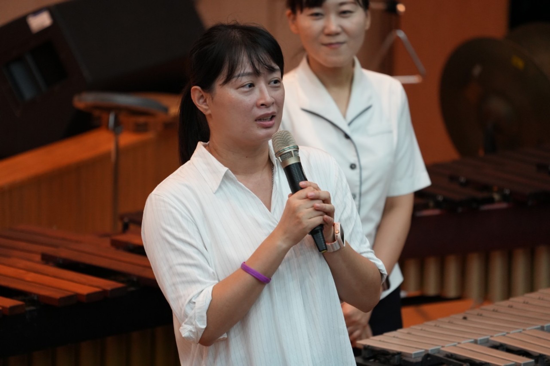 孩子都參加打擊樂，看到孩子的成長與自信，滿滿的感動。