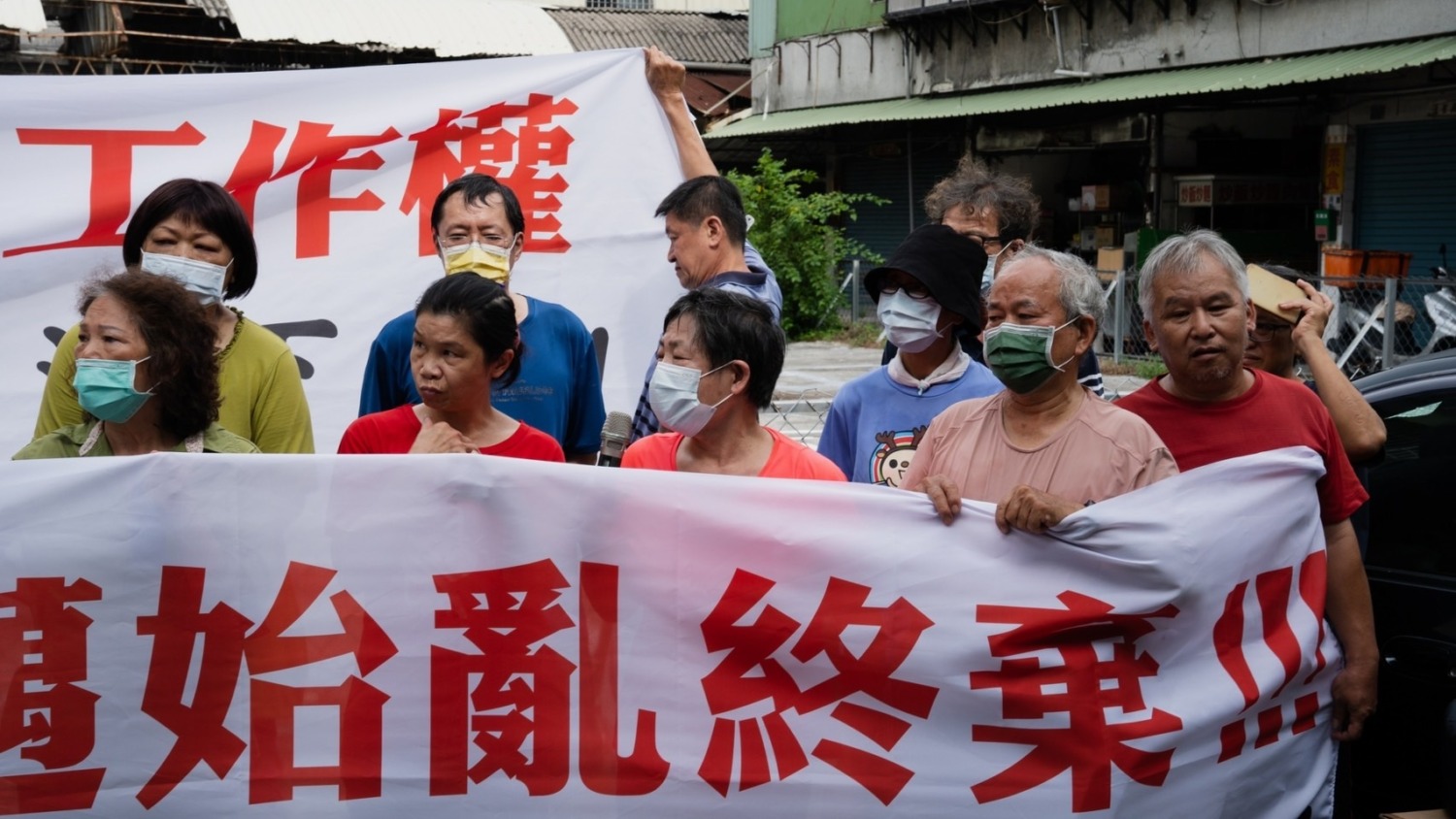 中都市場攤商抗議控陳其邁拆後不理