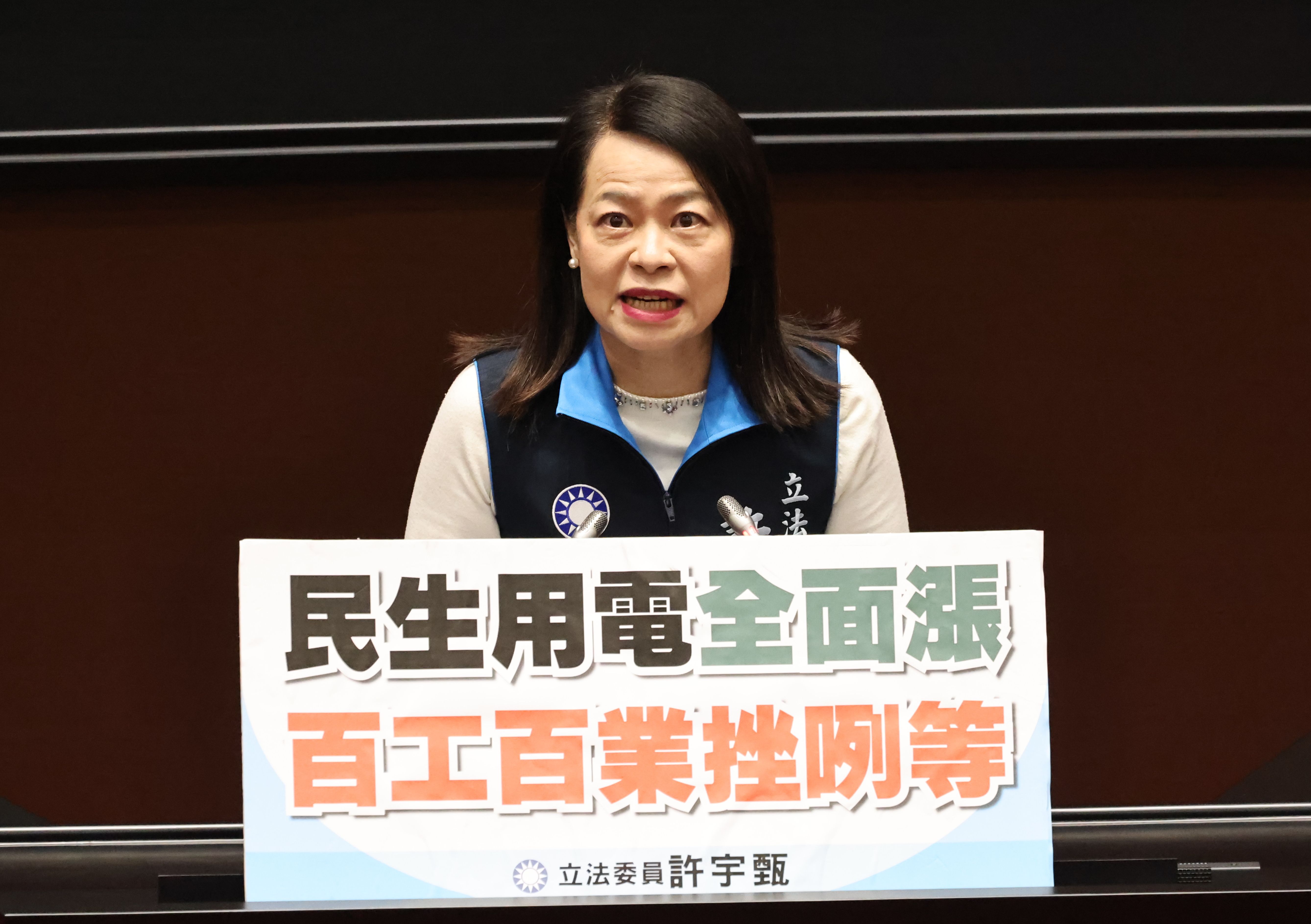 許宇甄13日批評,20賴政府2025年度「媒體政策及業務宣導」編列14億9288萬元經費,相較今年度暴增增幅65.4%。資料照片/林啟弘攝