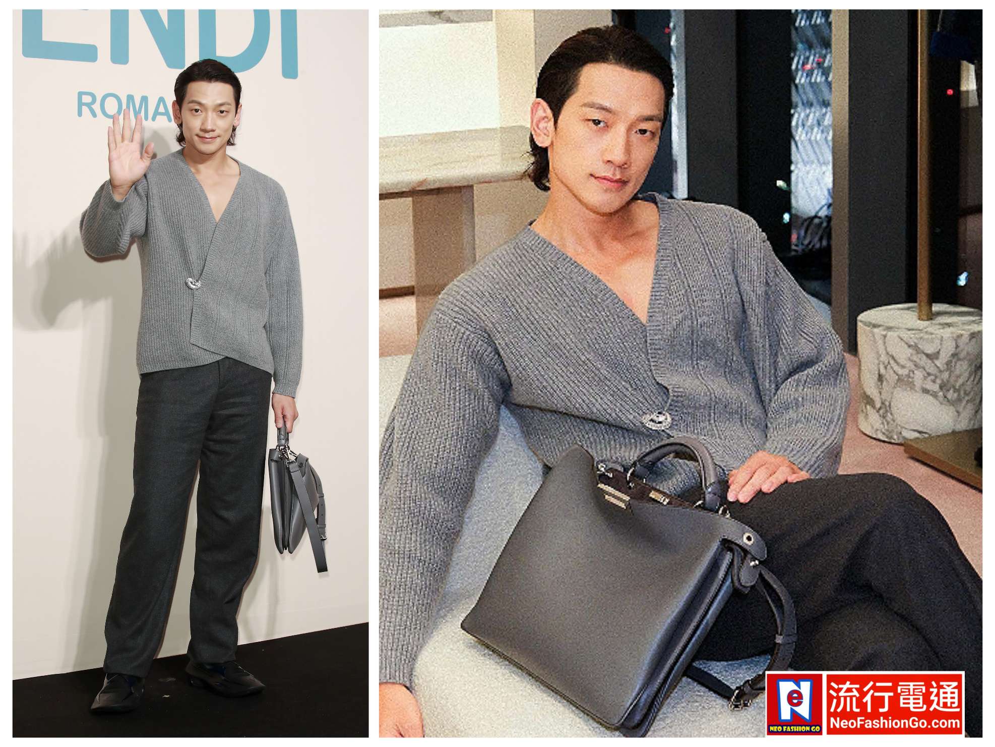 FENDI 新光三越Diamond Towers精品店開幕派對：1.韓星RAIN現身 為派對增添耀眼星光