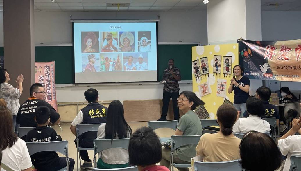 本次活動的亮點,是來自非洲目前就讀慈濟大學博士班的Ayo帶來的「認識非洲」演說,內容十分精彩。