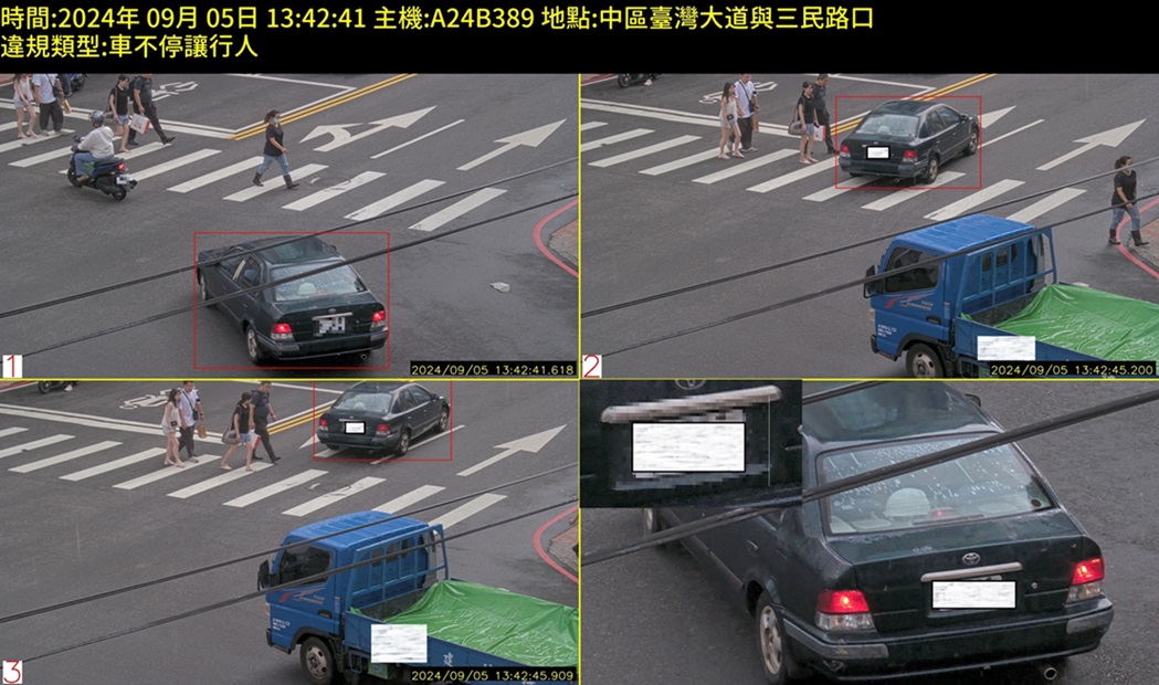 ▲圖說:中市臺灣大道與三民路口科技執法設備設置後,交通事故率大降74% (圖/台中市政府 提供)