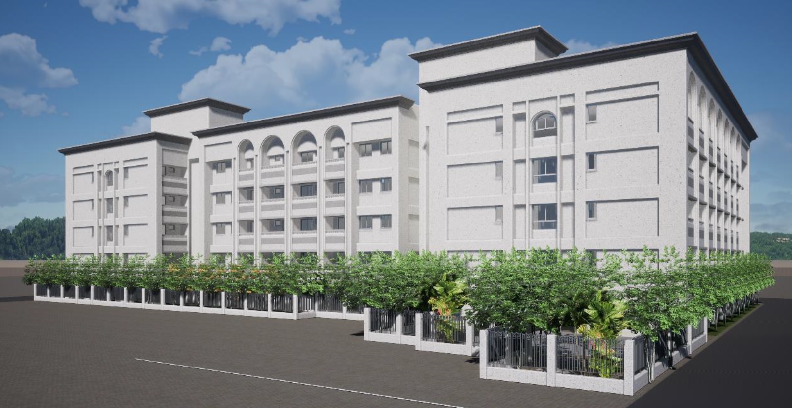 慈濟援建「0403花蓮地震」主商段大愛屋新建工程,圖為示意圖。