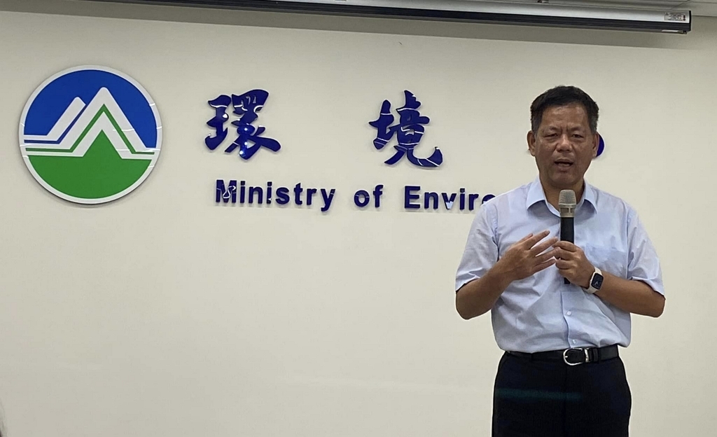 環境部環管署顏旭明署長致詞（記者黃楸玲／攝影）