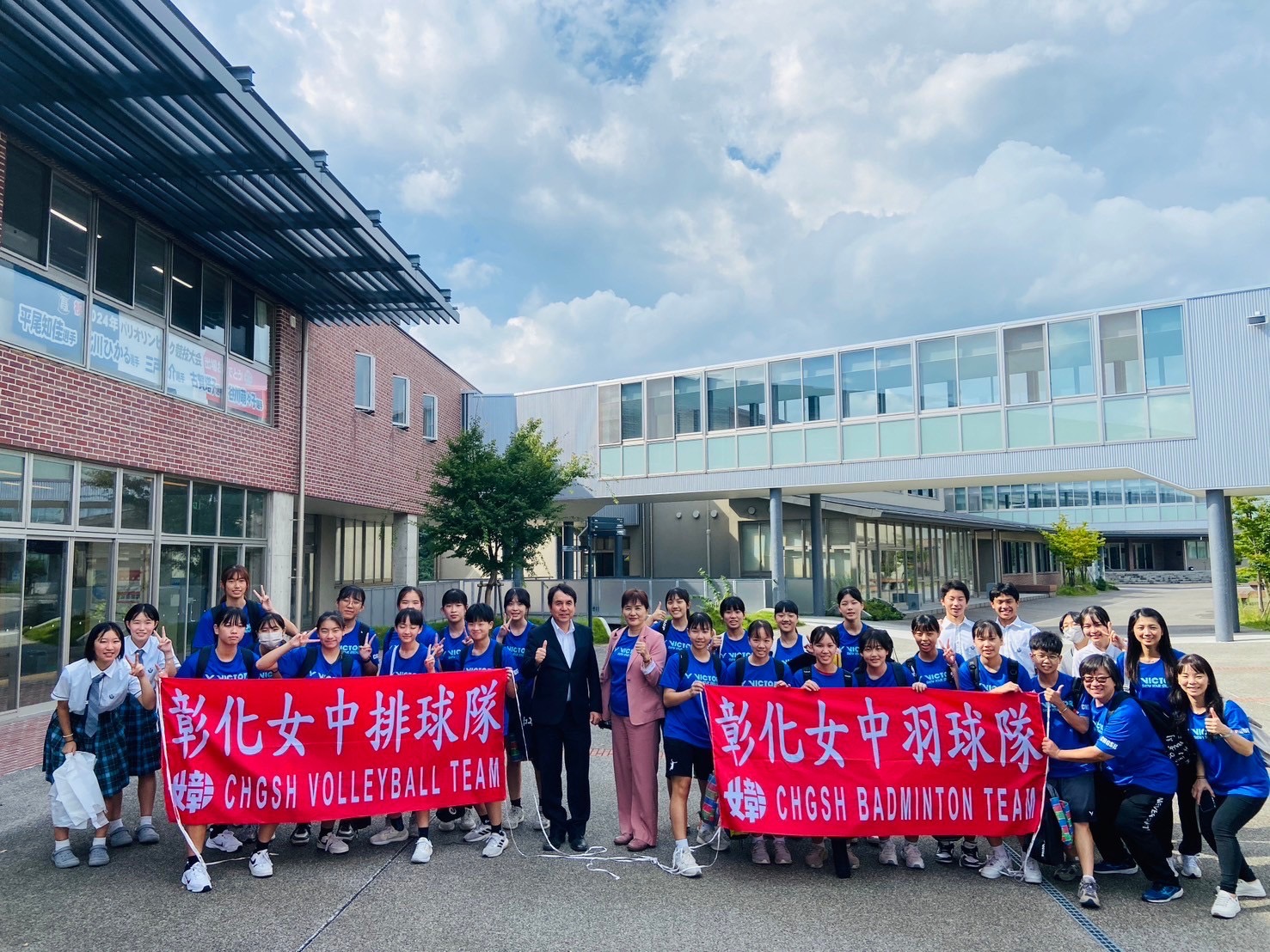 ▲彰化女中羽球及排球運動績優學生，前往日本「雙葉未來學園高中」接受科學化訓練，汲取國際級一流經驗。（彰化女中提供）
