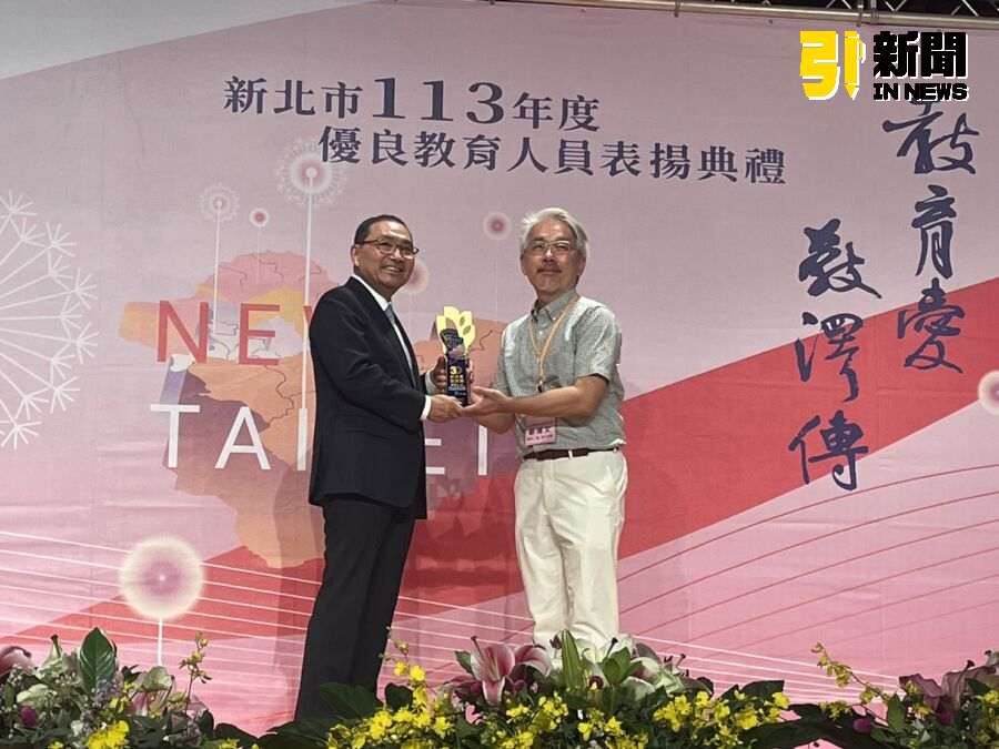 圖/獲得30年優良教師的仁愛國小老師鄭博文。(記者陳志仁攝,2024.09.19)