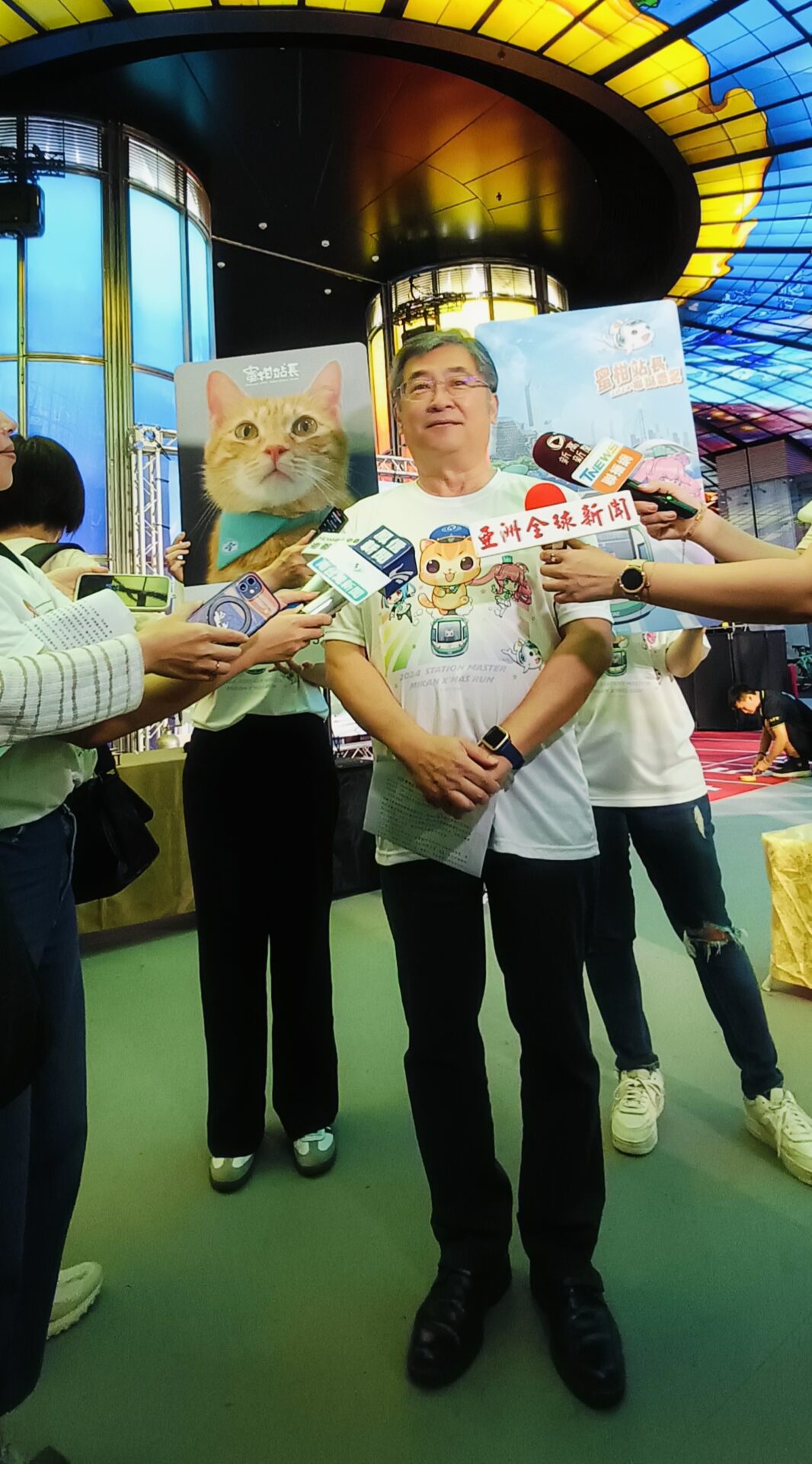 圖說:高捷公司王亞洲總經理,受訪於媒體。(記者王承綸攝)