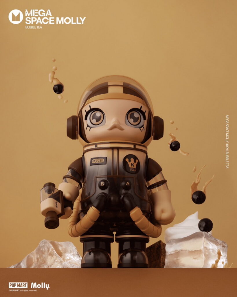 「MEGA SPACE MOLLY 400%珍珠奶茶」將自9月20日至22日於官方粉絲專頁開放線上抽選,9月27日至29日限定販售。