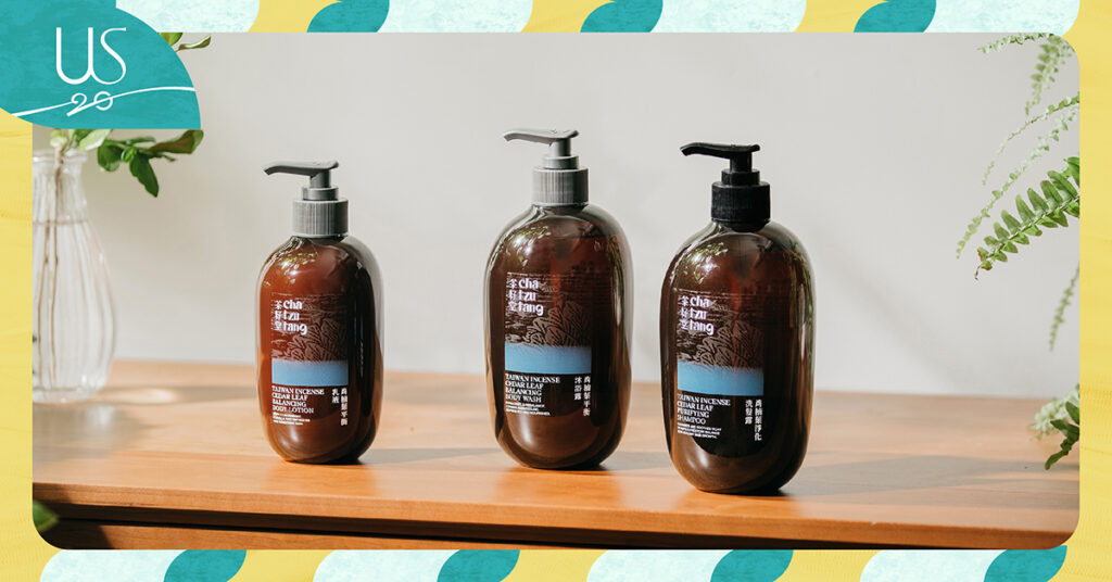 肖楠葉明星沐浴組現省 $520:肖楠葉洗髮露500mL+沐浴露500mL+乳液330mL。茶籽堂 / 提供