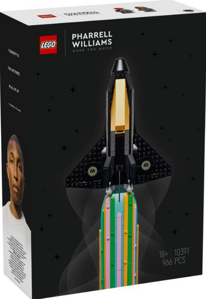 LEGO Icons系列推出最新產品「10391 Over the Moon with Pharrell Williams」,9月20日起在全台樂高授權專賣店獨家販售。