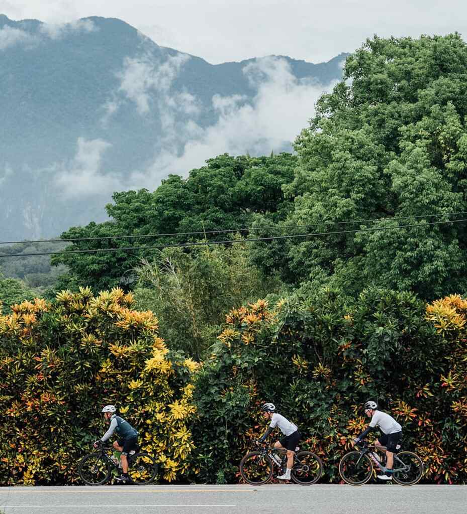高山、雲海、密林、翠谷、藍色太平洋,這是環花東自行車365公里大賽的美景,十分舒暢。 (互傳媒記者魏冠中花蓮傳真)