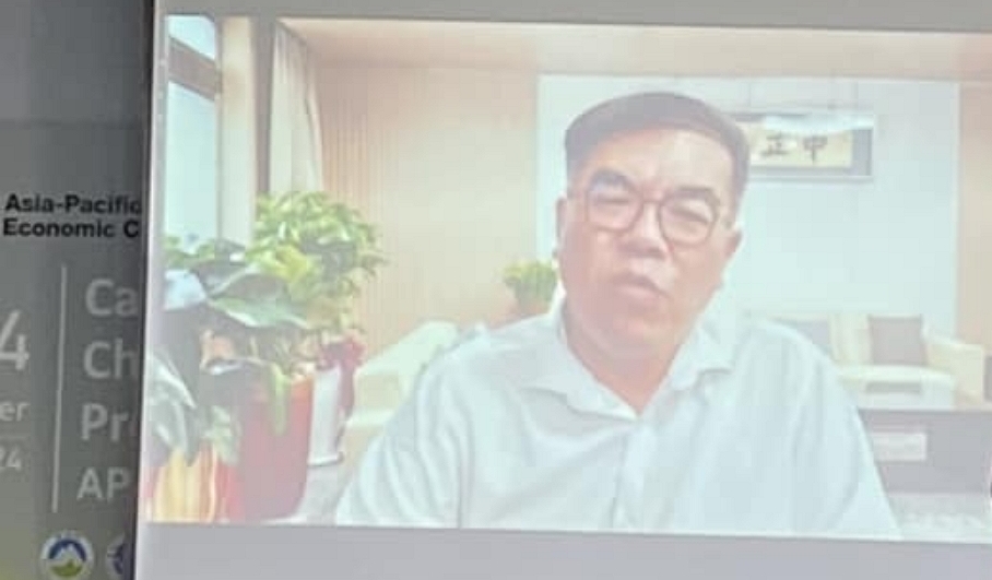 環境部彭啓明部長致詞（記者黃楸玲／攝影）