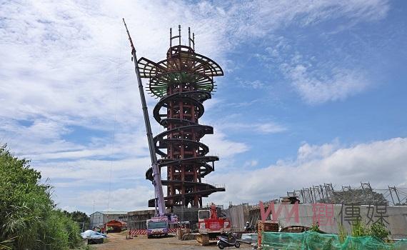 名間鄉松柏嶺高空觀景平台「松嶺之星」上樑