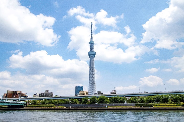 從晴空塔眺望的富士山。 圖:©TOKYO-SKYTREETOWN/提供