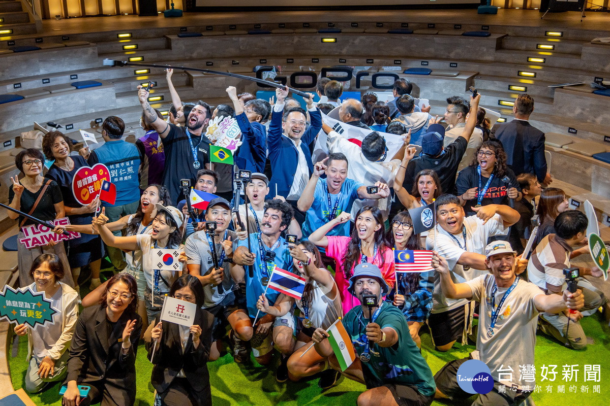 桃園市副市長蘇俊賓出席「GoPro Creators Camp－國際創作者交流城市行銷記者會」與創作者們互動。<br /><br /> 
