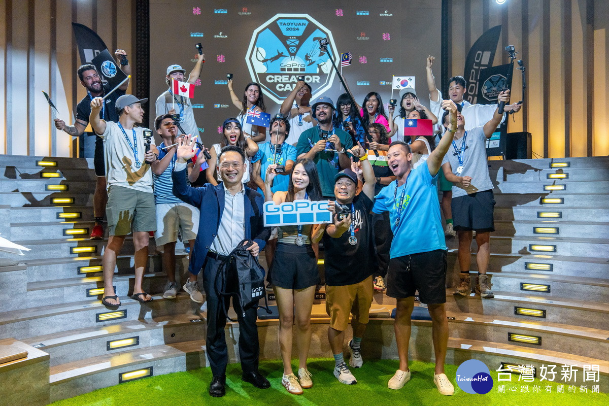 桃園市副市長蘇俊賓出席「GoPro Creators Camp－國際創作者交流城市行銷記者會」與創作者們互動。<br /><br /> 