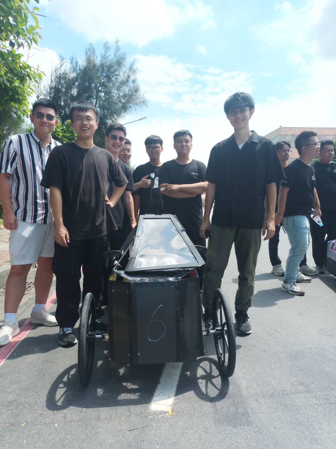 ▲大葉大學機械系組隊挑戰氫能車競賽。（大葉大學提供）