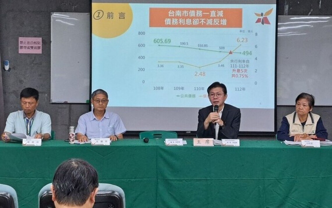 臺南公債發行自治條例草案辦公聽會強調零風險