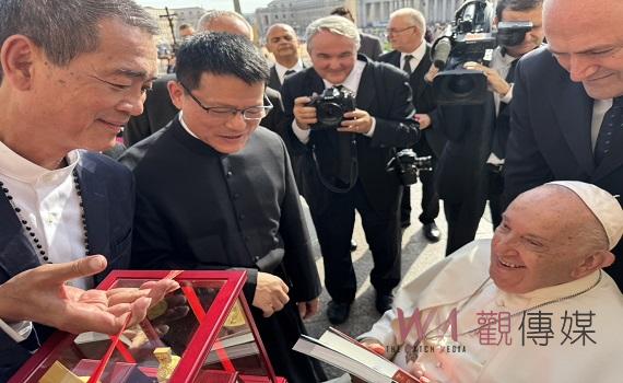 北港朝天宮建廟330週年 董事長蔡咏鍀前進梵蒂岡拜會教宗促進宗教國際交流