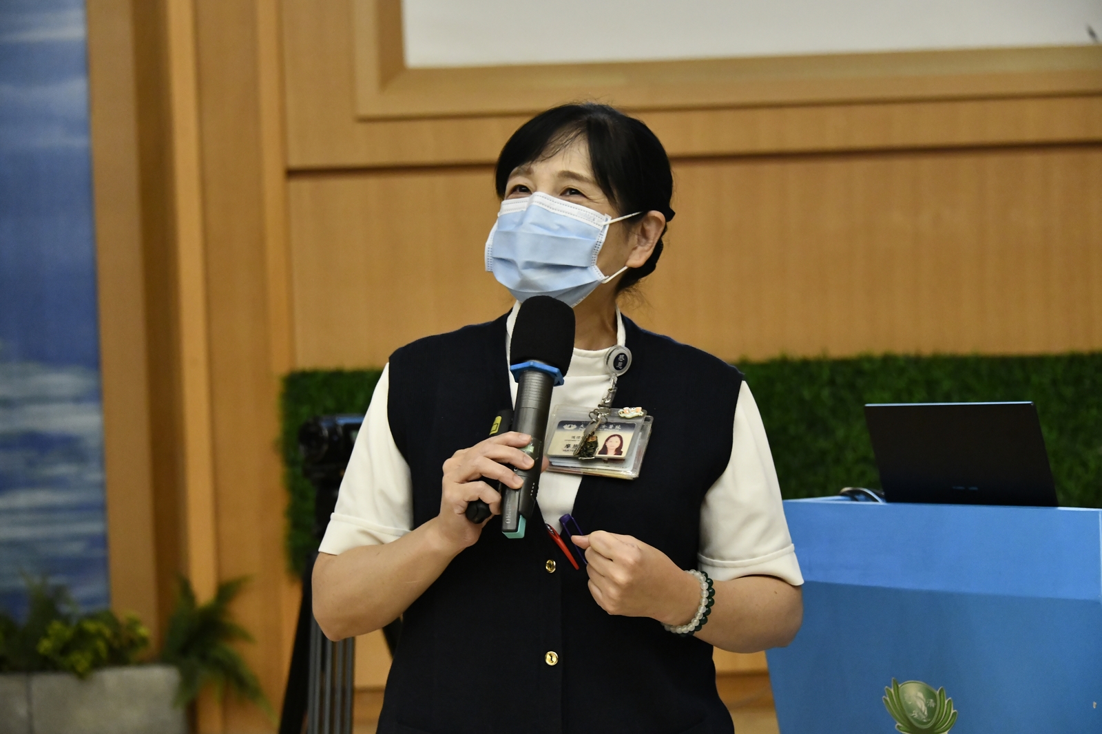 護理部廖慧燕副主任分享「懂老，與長者的溝通技巧」。