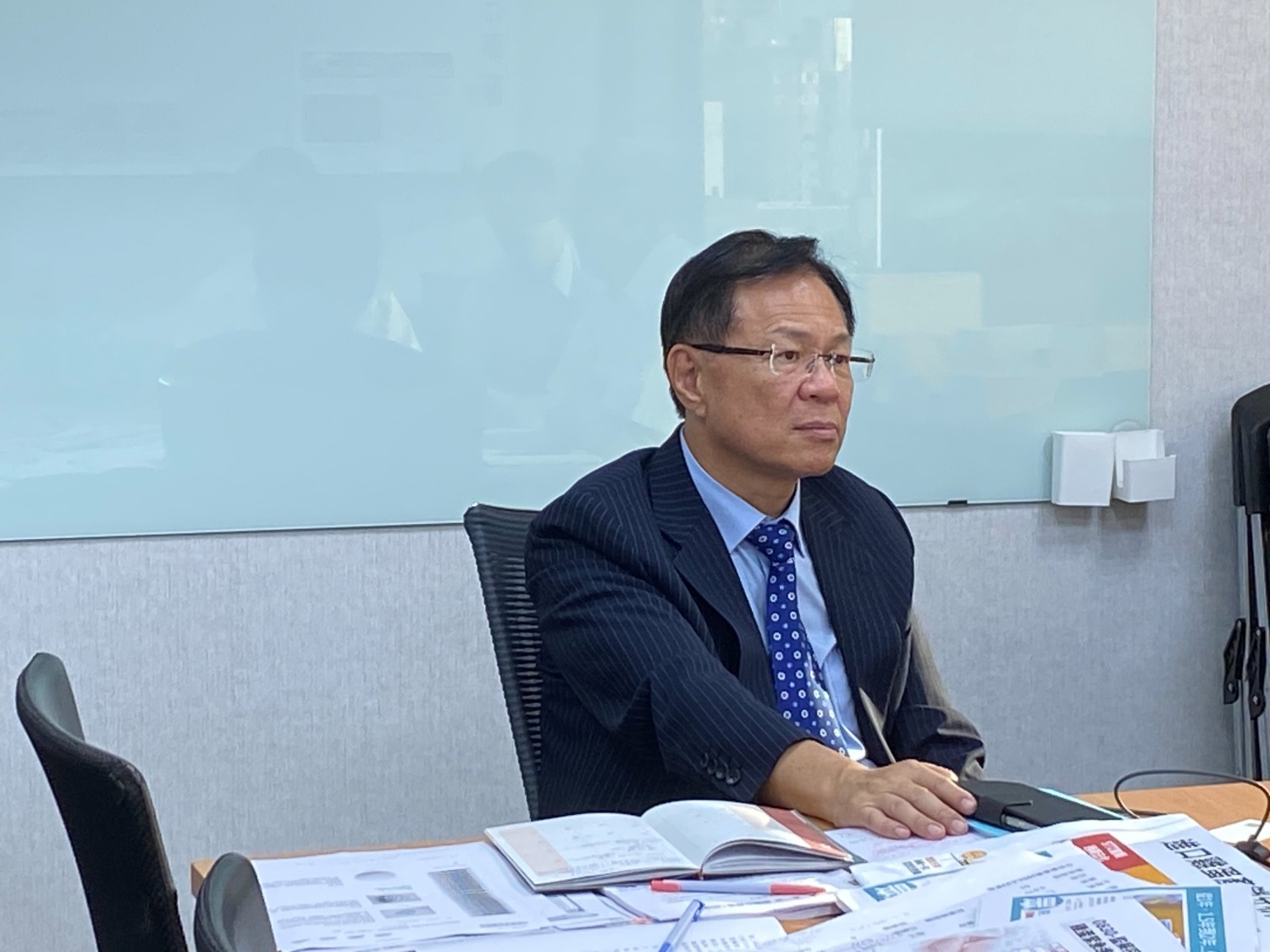張啟楷表示,經濟部確實有必要公開說明此一人事布局有什麼非他不可的原因。(記者包克明 攝)