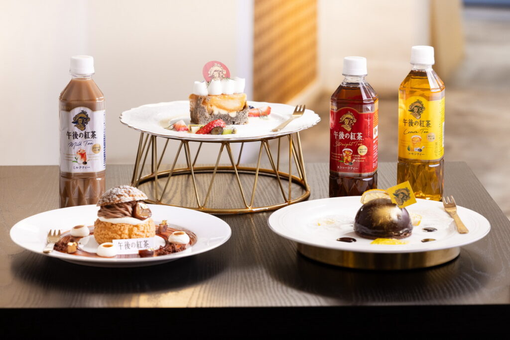KIRIN午後紅茶與日本藍帶甜點主廚折田將大合作推出快閃店幸福賞限定甜點。