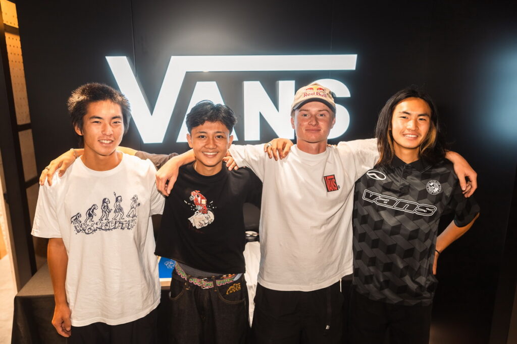 Vans Always Pushing 邀請APAC滑板隊四位國際滑手,包含來自日本的Daiki Hoshino、Rio Morishige、澳洲新秀 Rome Collyer 及印尼滑手 Basral Graito,「滑」麗登場