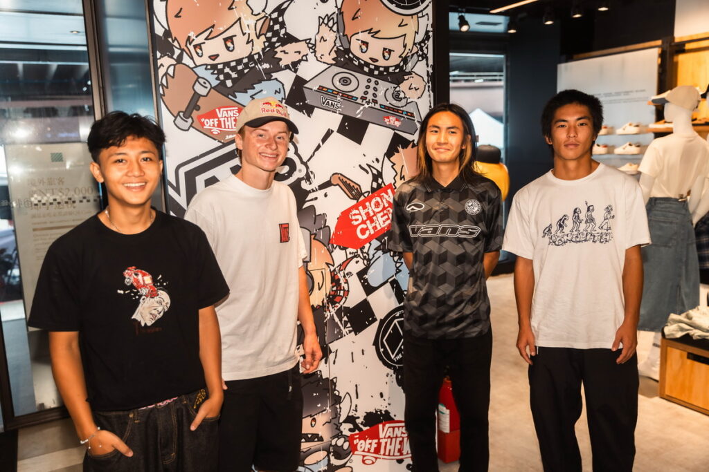 Vans Always Pushing 邀請APAC滑板隊四位國際滑手,包含來自日本的Daiki Hoshino、Rio Morishige、澳洲新秀 Rome Collyer 及印尼滑手 Basral Graito,「滑」麗登場