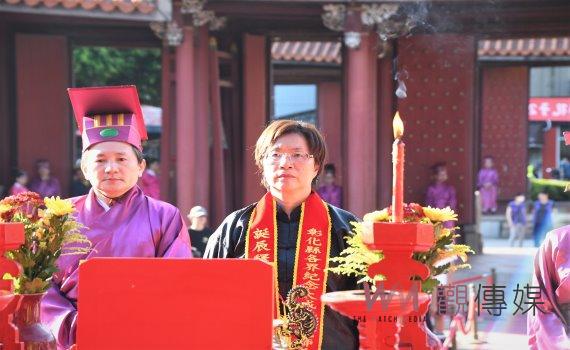 彰化縣孔廟孔子誕辰釋奠典禮　師鐸獎得主首度參與