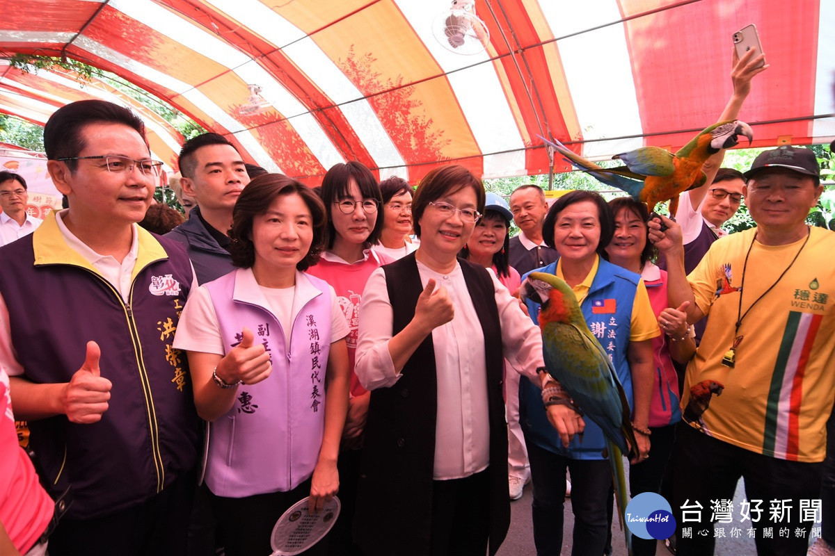 2024東螺溪戀戀欒樹節 群鸚翱翔表演享受自然之美