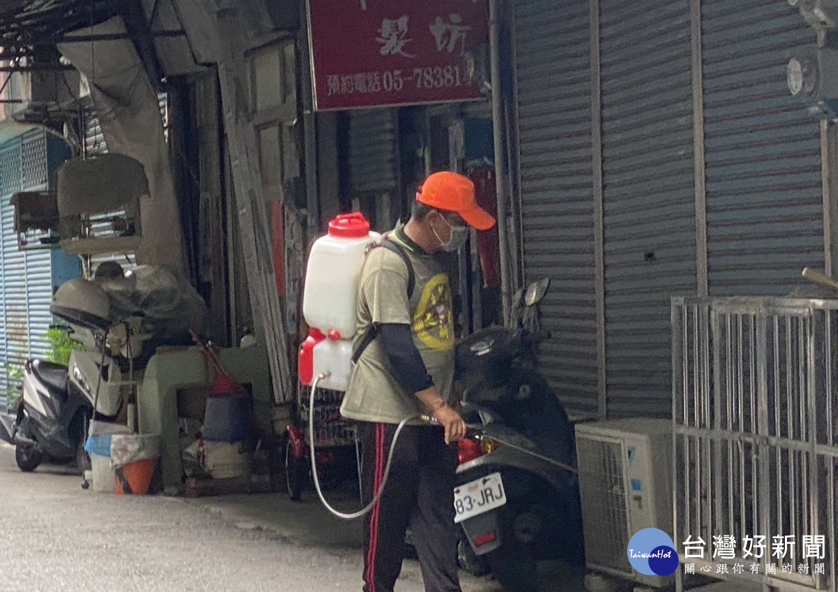北港鎮公所已於23日完成北港地區全鎮登革熱病媒蚊防治噴藥工作／翻攝照片