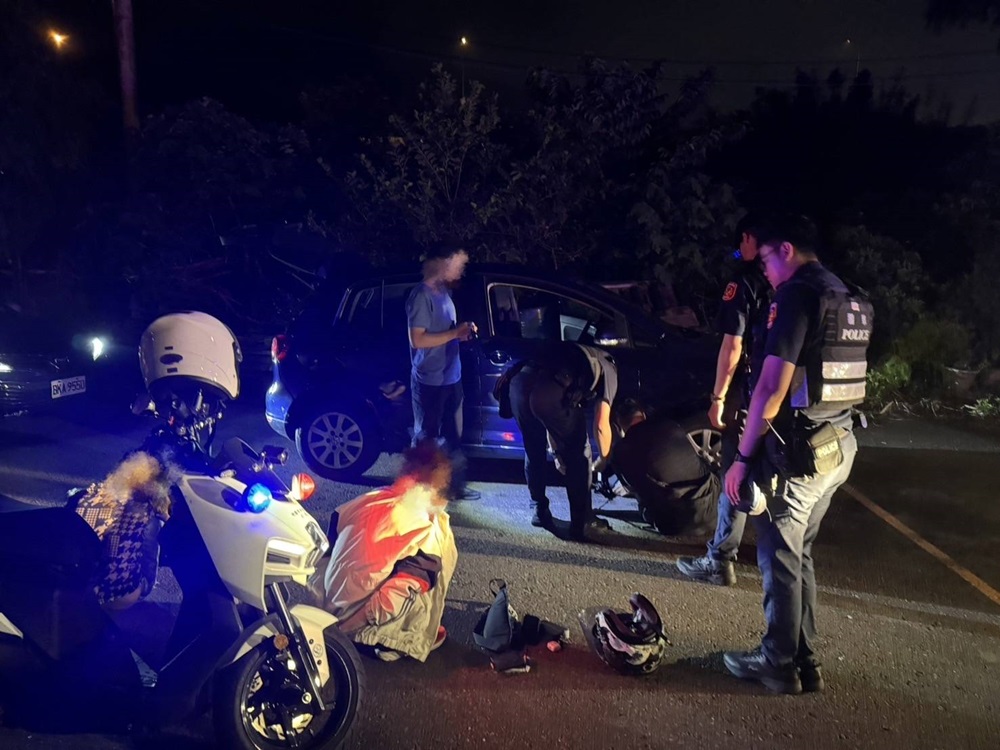 外送員機車助攔截 桃園警網逮瘋狂逃竄駕駛 154 cnews204240929a04
