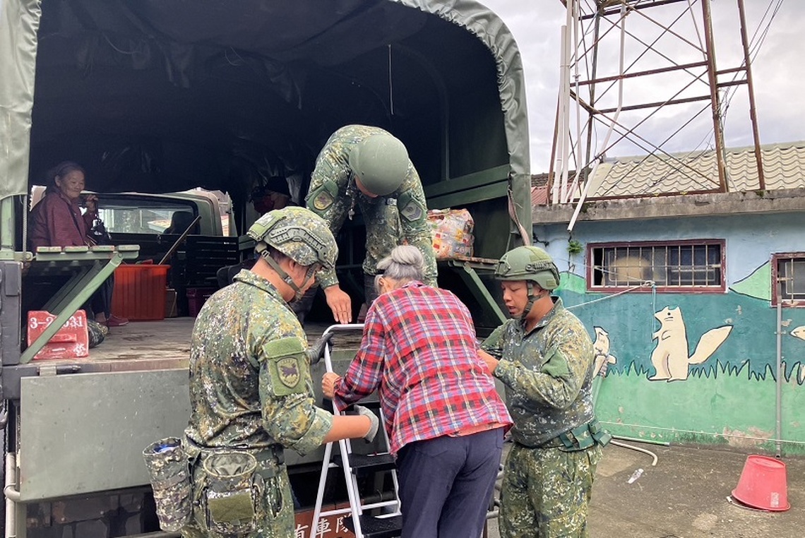國軍第四作戰區升級一級防颱應變 全力支援南部災防工作