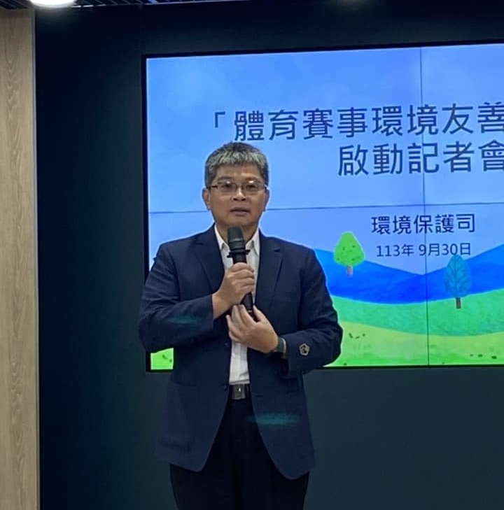 教育部體育署房瑞文副署長致詞（記者黃楸玲／攝影）