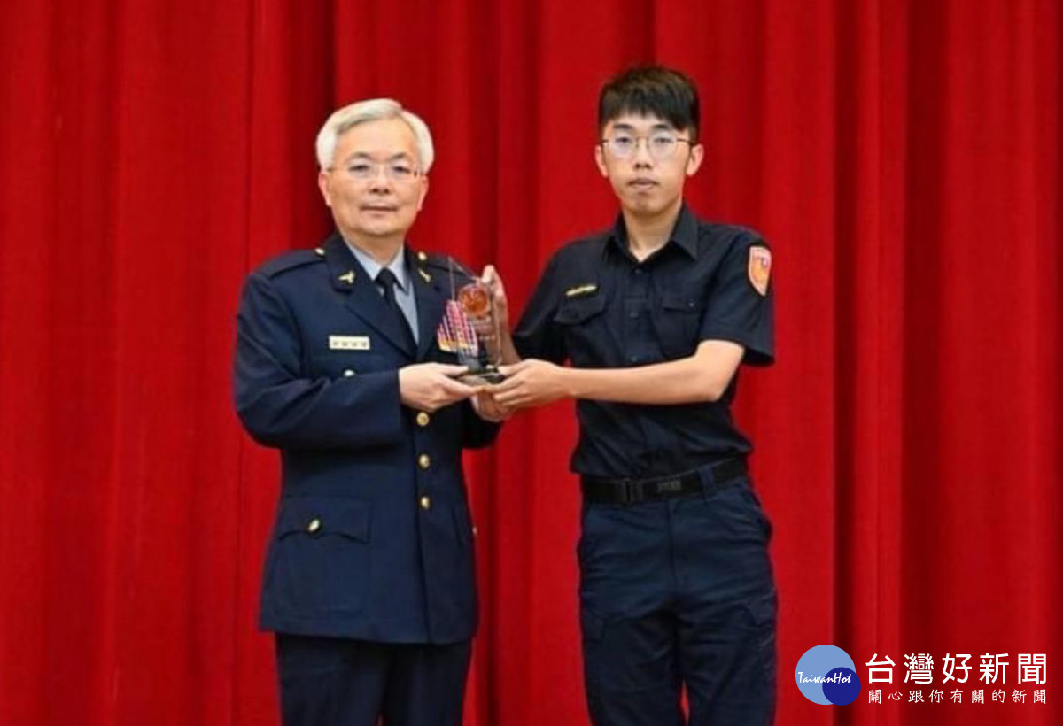 雲林縣北港警分局警員蔡承哲熱誠為民服務獲警政署表揚／警方提供