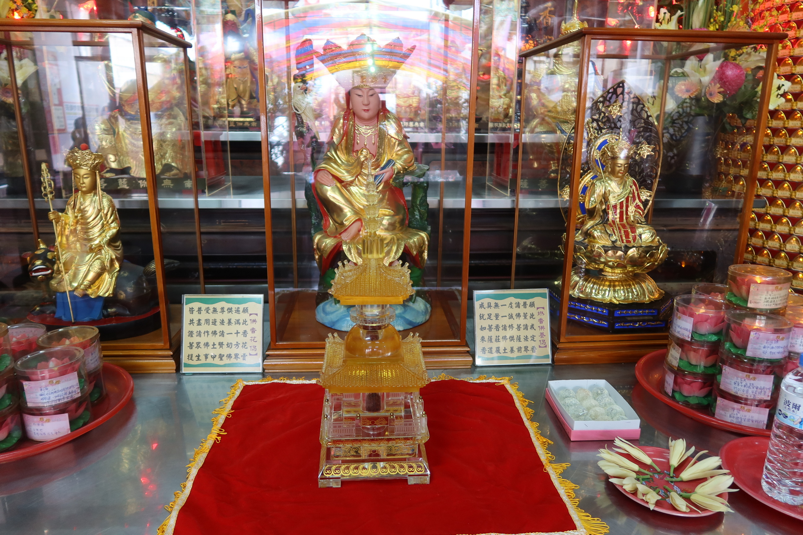 ▲彰化市開化寺300年來首次舉辦觀音菩薩巡境賜福活動，將有法師托缽、曬大佛、舍利子瞻仰等一起來為民眾祈福。（記者張溎壕攝）