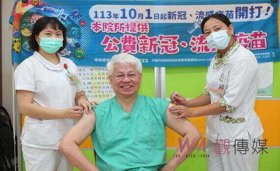 左流右新齊開打 臺中醫院「雙疫苗專區」護鄉親健康