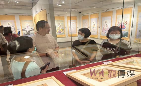 水墨家林炳坵佛畫展 頂新和德文教基金會成美藝廊莊嚴祥和