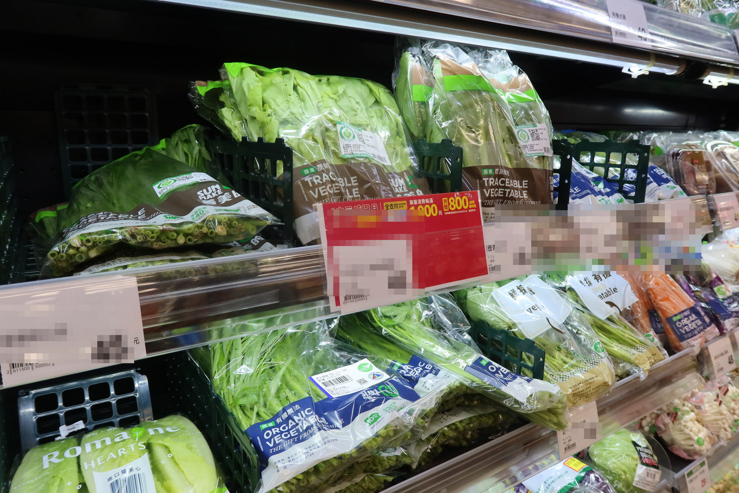 ▲山陀兒颱風帶動蔬菜價格持續上漲，菜市場的菜豆、蕹菜、芹菜、韭菜和韭菜花等蔬菜價格突破百元大關，香菜價格不漲反跌，農民的冷藏庫堆滿香菜。（記者張溎壕攝）
