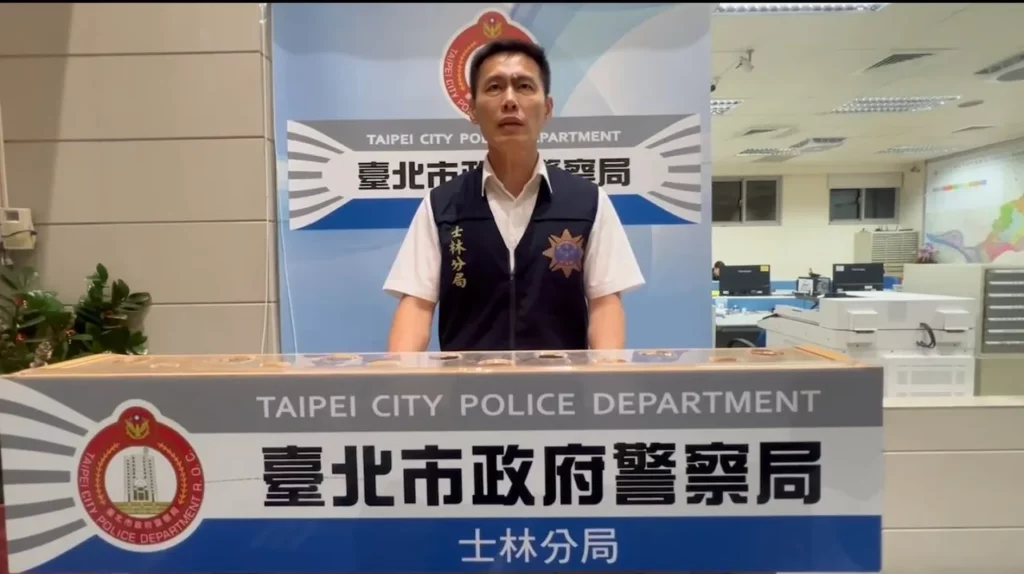 偵查隊隊長許文鋒說明畫面