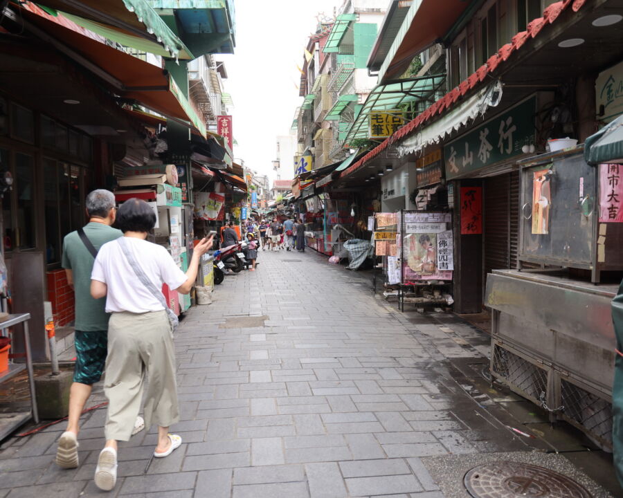 圖/金山老街市容目前已大致復原。(新北市政府新聞局提供)