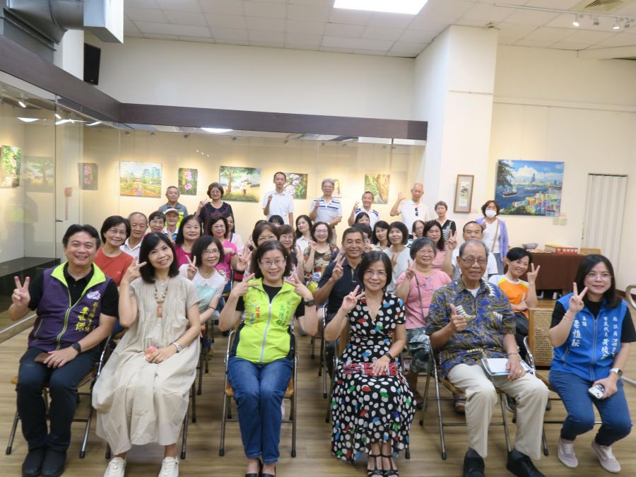 「藝起發現真善美」 岳曉華油畫創作個展開幕