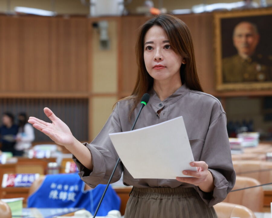 圖/新北市議員江怡臻今(7)日直言,總統賴清德來新北市是消費災情,把金山的淹水當作總預算墊腳石,不是真正關心市民。(新北市議員江怡臻提供)